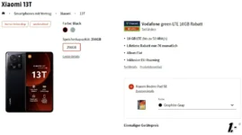 Xiaomi 13T mit Redmi PAD SE für 1€ mit 10 GB Vodafone eff. kostenlos mit Ersparnis von 259€