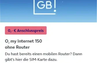 o2 my Internet 150: Dein 150 GB High-Speed WLAN für Zuhause und Mobil ab 24,99€