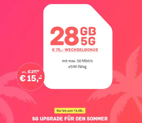 Aktion: High Mobile: Bis zu 40 GB ab 15€/Monat im 5G Netz