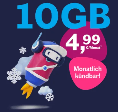 🔥 Lebara: 10GB + 50 Auslandsmin für 4,99€/M ⭐