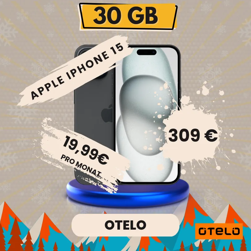 iPhone 15 + 30 GB Vodafone 5G ab 3,13 € mtl 📱