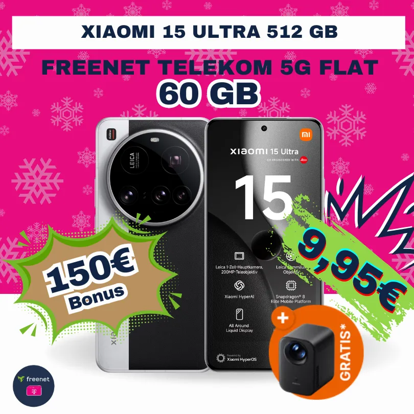 Xiaomi 15 Ultra + Telekom 60GB: -19,97€ mtl. 🔥📱