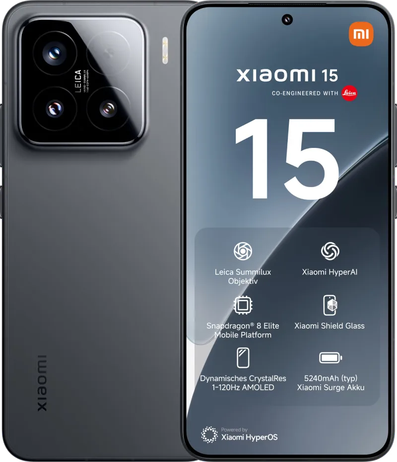 Xiaomi 15 5G 512 GB für 9.95 EUR mit o2 Mobile Max ∞