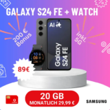 Galaxy S24 FE + Watch FE für 89€ + 200€ Bonus mit Vodafone