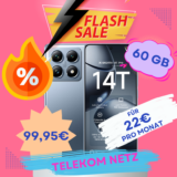 🔥 Xiaomi 14T Pro + 60GB Telekom 5G für 0€ eff. | Top-Deal