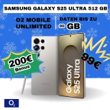 📱 Galaxy S25 Ultra für 99€ + O₂ Unlimited nur 1,82 € mtl