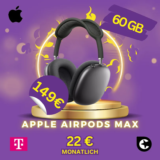 🎧 AirPods Max + 60GB Allnet-Flat ab 6,08€ mtl.