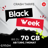 Crash ⚡ Günstigste Vodafone-Flat 70GB ab 7,99€