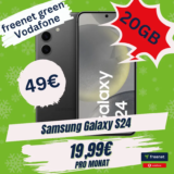 🔥 Galaxy S24 + 20GB Vodafone für -1,09€/mtl 📱