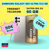 🔥 Galaxy S25 Ultra für 199€ + 60GB Telekom|1,66€/M eff.