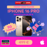 ➡️ iPhone 16 Pro + 35GB Telekom nur 5,91€ mtl. effektiv