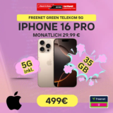 KRACHER ⚡ iPhone 16 Pro + 35GB Telekom für 6,21€/Monat