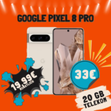 🔥 Pixel 8 Pro + 20GB Telekom: eff. -3,01€/M | Deal