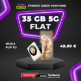 Nubia Flip 5G 256GB für 49€ + 35GB D-Netz für 29,99€ eff. 6,66€