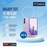 Galaxy S22 für 49€ mit 12 GB freenet green Telefonica eff. -1,18€