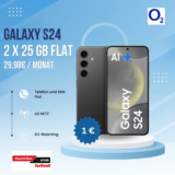 Galaxy S24 für 1€ mit 2 x 25GB o2 für 29,98€ eff. 2,98€ / Monat