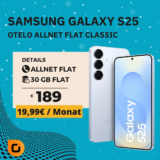 🔥 Galaxy S25 + 30GB für mtl. 19,99€ – Effektiv kostenlos