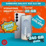 🔥 Galaxy S25 + 20GB Vodafone | -7,63€ eff. mtl.