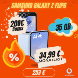 Galaxy Z Flip 6 + 35 GB Vodafone Tarif nur 4,36€/mtl 📱