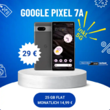 Google Pixel 7a für 29€ + freenet 5G 25 GB für 14,99€ eff. 2,07€