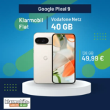 Google Pixel 9 für 49,99 € mit Klarmobil Allnet Flat 40 GB