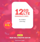 High 12 GB LTE25 für 8€ mtl. – Top-Angebot im Telekom Netz