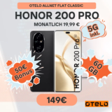 📱 Honor 200 Pro: 60GB 5G Bundle für 7,28€ eff. | -50€