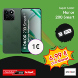 Honor 200 Smart + o2 Seniorentarif (3GB) nur 6,99€ – Handy 1€