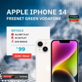 iPhone 14 für 99 € mit 35 GB Vodafone Flat eff. 7,53 €