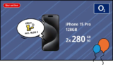 iPhone 15 Pro für 1€ mit 560GB o2 für 49,98€ eff. 10,89€