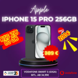 Vodafone Smart S ab 34,99€ + iPhone 15 Pro 256GB für 389€