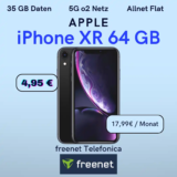 iPhone XR für 4,95€ + 35 GB Allnet Flat für 17,99€ eff. gratis