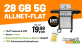 Burnhard Gasgrill + 28GB 5G Telekom für 19,99€ eff. 4,26€/Monat