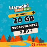 🔥 klarmobil: 20 GB 5G für 9,99 € im Vodafone-Netz