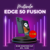 Motorola EDGE 50 Fusion für 4,95€ mit 30 GB Flat für eff. 5,24€