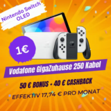 Vodafone GigaZuhause 250 + Nintendo Switch OLED ab 17,74€