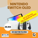 Nintendo Switch OLED für 29,95€ + 30GB 5G Vertrag 19,99€