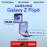 70 GB o2 Mobile L mit Galaxy S24 für 1 €, iPhone 15 ab 1 € uvm.