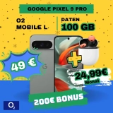 📱 Google Pixel 9 Pro + O₂ Mobile L: 100 GB für -12,10 € mtl.