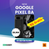 Google Pixel 8a nur 29,95€ + 30GB otelo Flat für 19,99€ eff. 3,78€