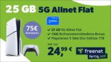 Playstation 5 Bundle für 75€: 25GB 5G Allnet Flat eff. für 1,66€