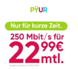 🔥 PŸUR: Bis zu 1000 Mbit/s ab 19,99€ mit Dauerrabatt! 💻