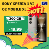 Sony Xperia 1 VI + 300 GB o2 5G 📱 Mega-Deal -12,68€