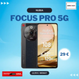 Nubia Focus Pro 5G für 29€ mit 13GB o2 für 12,99€ eff. 1,74€