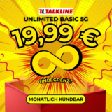 Talkline Unlimited 5G für 19,99€ – Unbegrenzte Daten