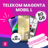 Telekom Magenta Mobil L mit Galaxy S24+ für 4,95€, iPhone 15 (Pro) ab 4,95 EUR uvm.