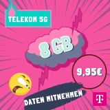 🔥 Telekom Prepaid: Bis 25GB mit 5G & Daten-Mitnahme