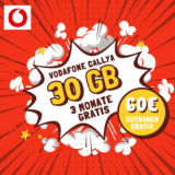 30 GB Vodafone CallYa Digital – 3 Monate gratis, ohne Laufzeit