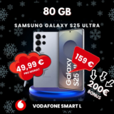 📱 Galaxy S25 Ultra: 80GB + 200€ Bonus (2,86€ eff.)