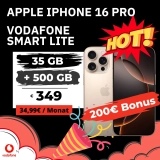 📱 iPhone 16 Pro + 35 GB Vodafone für 34,99 € (eff. 4,53 €)